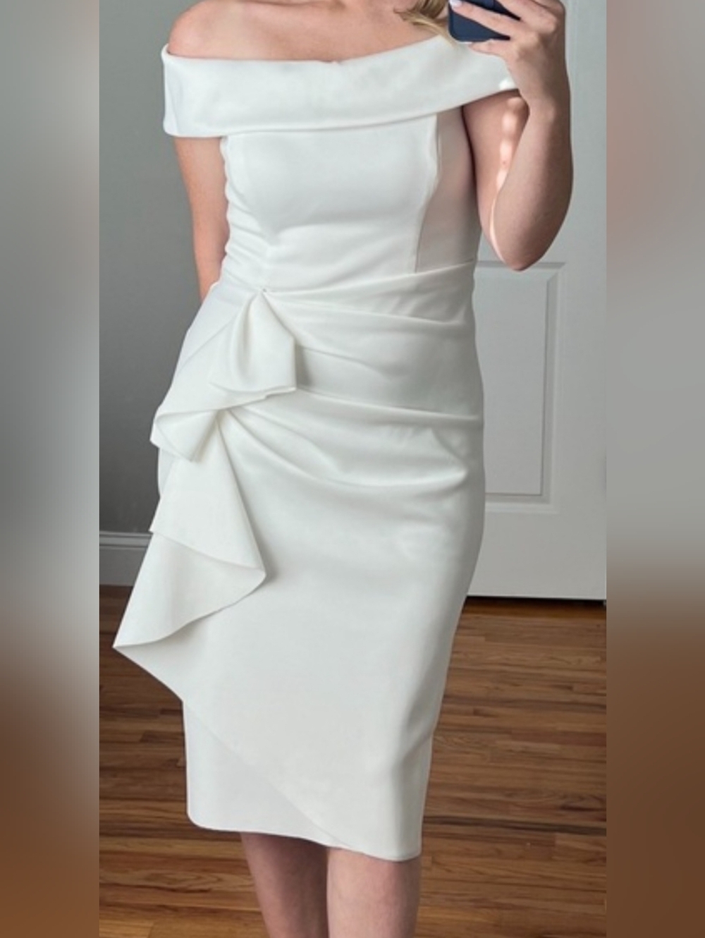 White Wedding Dress Bridal Rehearsal Dinner